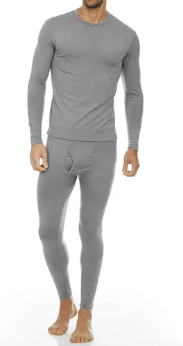 Vista 6 de Thermajohn Long Johns Thermal Underwear for Men Fleece Lined Base Layer Set for Cold Weather Azul marino