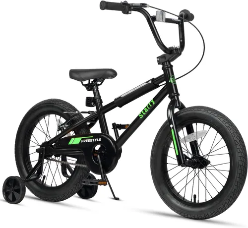 Vista 35 de cubsala Bicicleta para niños de 12, 14, 16, 18 pulgadas, estilo BMX, con ruedas de entrenamiento, freno para niños de 2 a 10 años, varios