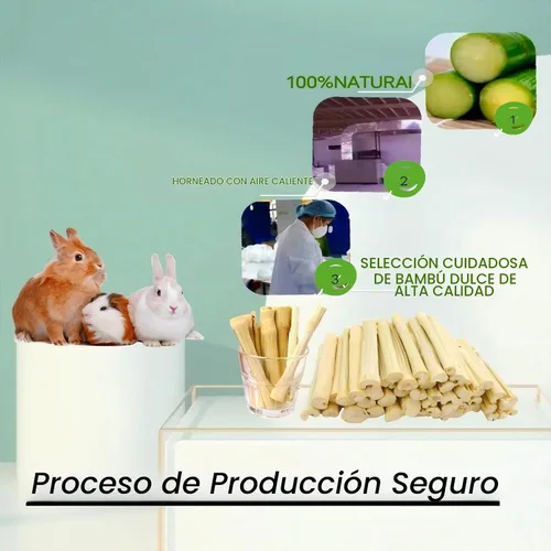 Vista 4 de Juguete masticable de bambú dulce de 10.58 oz para animales