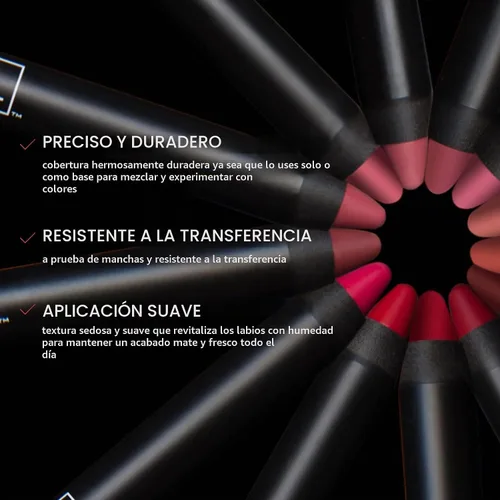 Vista 5 de K7L Lápiz Labial Rosa - Mate - Auroara