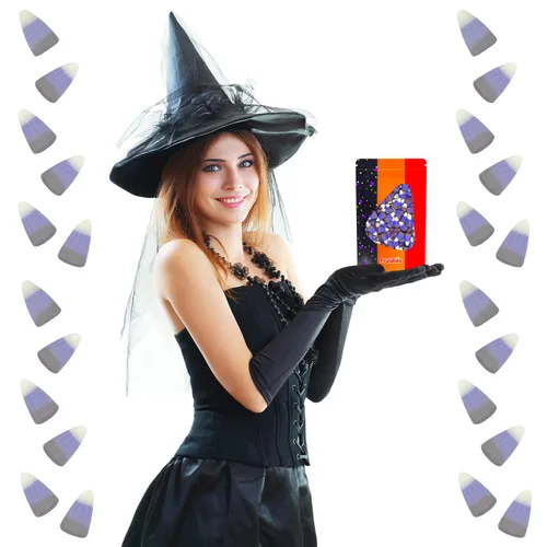 Vista 8 de Fruidles Golosinas de maíz de caramelo de Halloween, aperitivos divertidos y festivos (1 libra, zapateros de moras)
