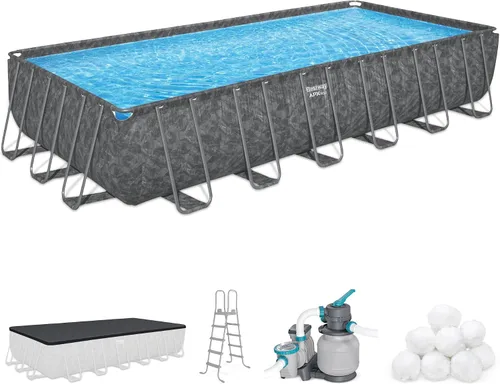 Vista 10 de Bestway APX 365 - Juego de piscina sobre el suelo de 18' x 9' x 52