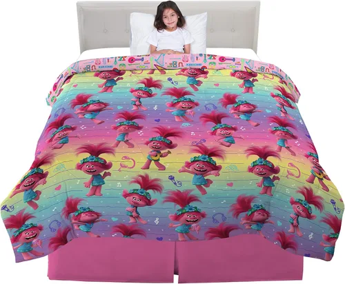 Vista 30 de Franco Ropa de cama para niños, edredón de microfibra suave, individual, Hello Kitty
