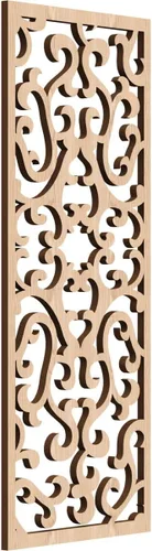 Vista 113 de 9 3/8 pulgadas de ancho x 24 3/8 pulgadas de alto x 1/4 de alto Smithfield paneles de pared de madera con calado, abedul