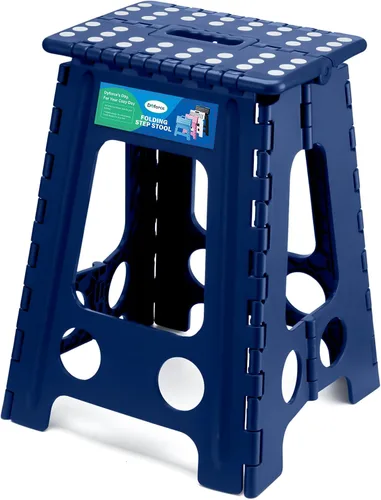 Vista 29 de Dyforce Taburete plegable de 9 pulgadas para niños y adultos, taburete de pie plegable y ligero para niños pequeños, cocina, baño, capacidad de 300