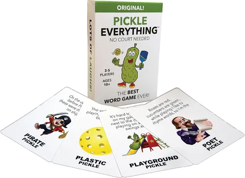 Vista 9 de Pickle Everything – El juego de palabras de ritmo rápido, lleno de juegos de palabras donde cada respuesta comienza con "P" y debes decir "Pickle"!