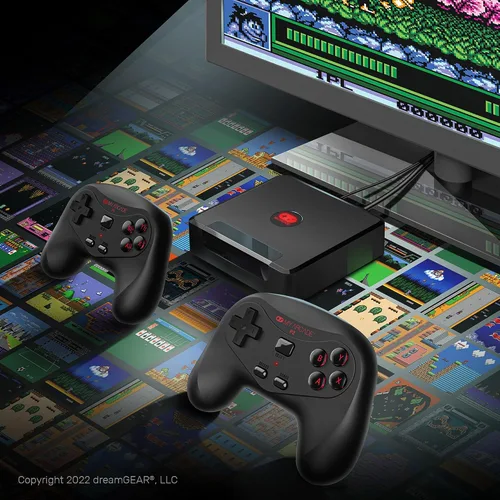 Vista 6 de My Arcade GameStation Wireless HD: Consola de videojuegos Data East con más de 250 juegos, DGUNL-4144, Plug and Play
