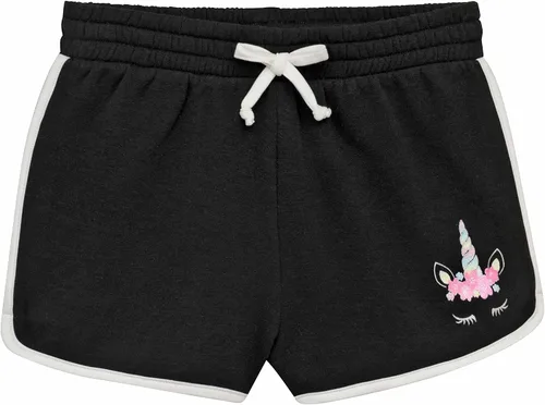 Vista 2 de BTween - Shorts cómodos de forro polar con cordón para niña, paquete de 4