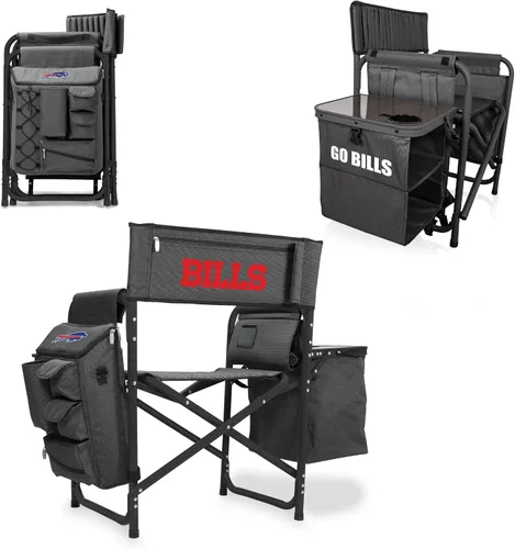 Vista 26 de PICNIC TIME NFL NFL Fusion - Silla de campamento unisex para adultos, con mesa auxiliar y enfriador suave, silla de playa para adultos, silla