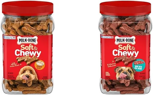 Vista 14 de Milk-Bone Golosinas suaves y masticables Mini para perros, pollo, 18 onzas Hechas con pechuga de pollo real