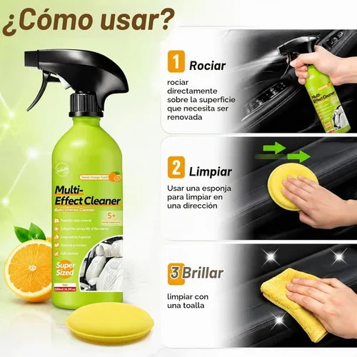 Vista 6 de Kit de spray limpiador de tela para techo de techo de espuma para interiores de coche