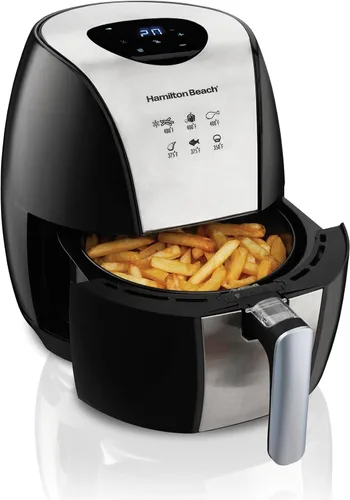 Vista 7 de Hamilton Beach Freidora de aire digital 2.5L, gris (35051)