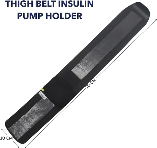 Vista 2 de URSA Health: Soporte para bomba de insulina ultra suave, delgado y elástico para cinturón de muslo, 0.039 in de grosor, fabricado en Reino Unido
