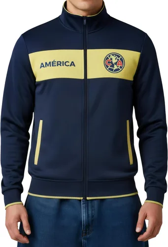 Vista 12 de Icon Sports Chaqueta deportiva de fútbol con licencia oficial de Club America, unisex para adultos
