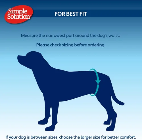 Vista 5 de Simple Solution Pañal lavable para perro hembra, pequeño, 1 paquete Dog in Heat, Potty Training, Incontinence Support, Leak Protection, Reusable