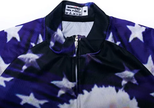 Vista 166 de Weimostar Hombre Ciclismo Jersey Manga Corta Bicicleta Ropa Multicolor Diamante