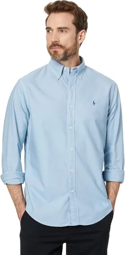Vista 37 de POLO RALPH LAUREN Men's Classic Fit Plaid Oxford Shirt Blanco básico