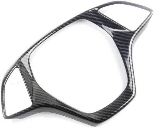 Vista 4 de Cubierta de volante con aspecto de fibra de carbono Accesorios para Chevrolet Corvette C7 2014 2015 2016 2017 2018 (Grande)