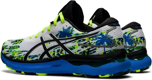 Vista 3 de ASICS Gel-Nimbus 24 - Tenis de correr para hombre, BlancoNegro