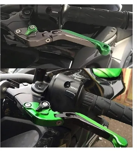Vista 4 de Palanca de embrague de freno ajustable extensible para motocicleta Yamaha XT660R XT660 R 2014 2015 2016 2004-2017