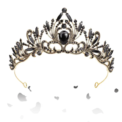 Vista 25 de Coronas para mujer Tiara para niñas Corona de princesa, 1 unidad (paquete de 1), Metal