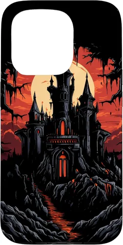 Vista 14 de Carcasa de fantasía oscura para iPhone 16 Castillo gótico Arquitectura Gótica Brujería