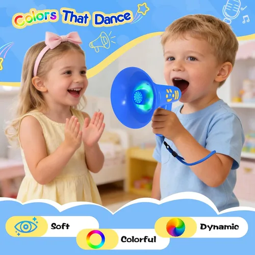 Vista 5 de MEGUO Cambiador de voz para niños, regalo de cumpleaños para niños y niñas de 3, 4, 5, 6, 7, 8 años - juguetes para niños de 3-8+ años - regalo