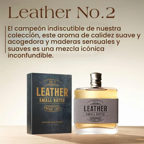 Vista 3 de Tru Western Leather #2 Small Batch - Colonia para hombre, 3.4 fl oz (3.4 fl oz), segura, sexy, moderna