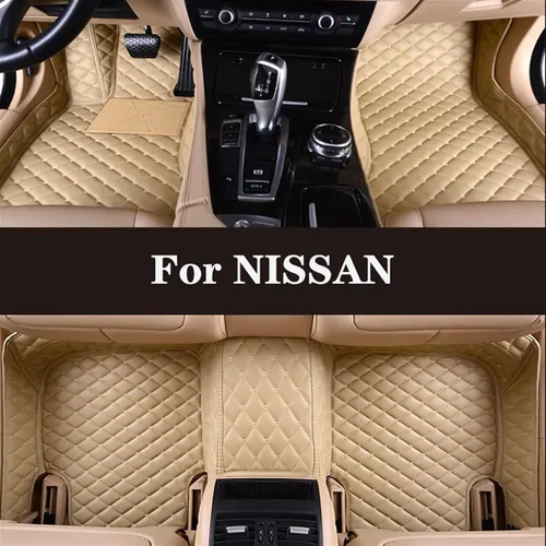 Vista 2 de Tapete de cuero completo envolvente personalizado para Nissans Sulphy Teana J32/L33 Sentra Qashqai J10/J11 Leaf March GTR Cefiro Terra