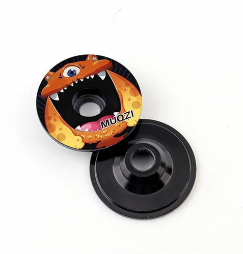 Vista 4 de 1 1/8 pulgadas Auriculares de bicicleta tapa superior cubierta con perno de aluminio MTB Bike Headset cubierta vástago MTB Bike Headset Cover Stem