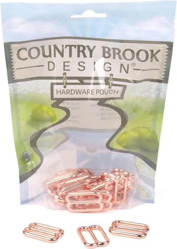 Vista 12 de Country Brook Design - Diapositivas redondas de metal con boca ancha Chapado en níquel