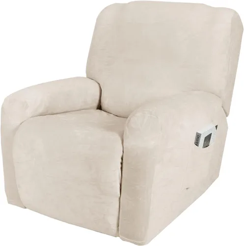 Vista 13 de IMYOGI Fundas para sofá de alta elasticidad de terciopelo para sofá reclinable de 1, 2 y 3 plazas, protector de muebles con parte inferior elástica