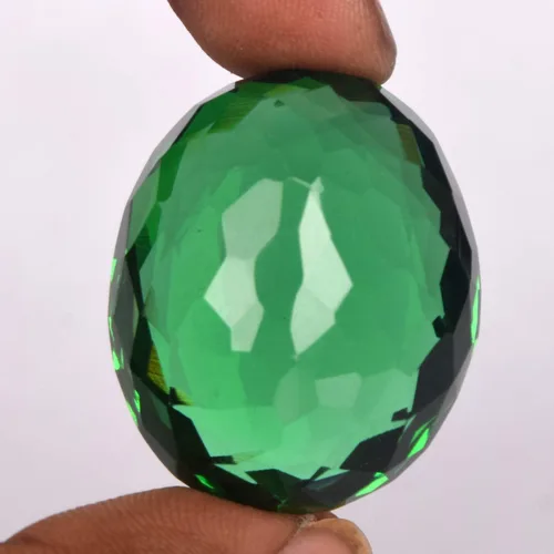 Vista 5 de GEMHUB Tamaño de anillo Amatista verde 94.50 ct Amatista brasileña Forma ovalada Piedra preciosa amatista verde translúcida, Gema, Amatista verde