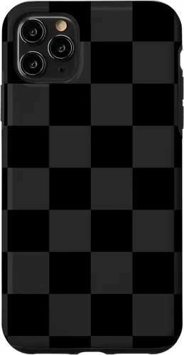 Vista 4 de Funda clásica para iPhone 12 Mini a cuadros grandes diseño de cuadros para mujer y hombre