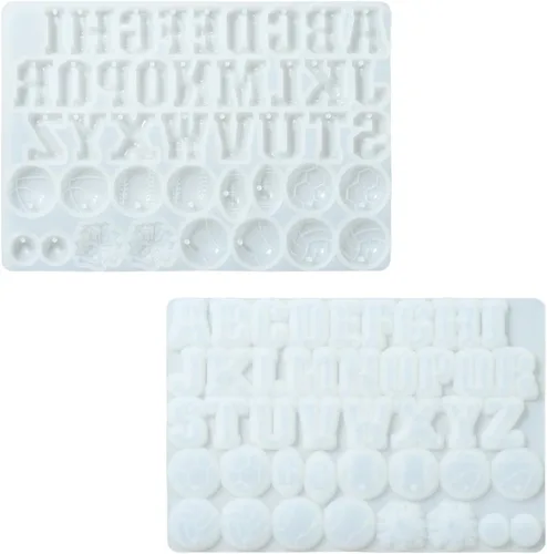 Vista 14 de 1 juego de moldes de impresión de pata de gato blanco, kits de colgantes de silicona para bricolaje, moldes de resina con tornillo de hierro 1 juego