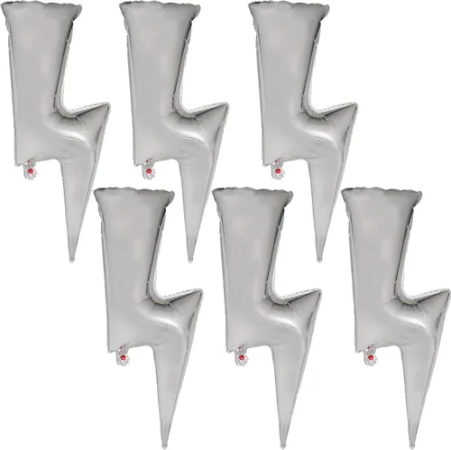 Vista 15 de Globos de abeja, 6 piezas de globos de aluminio con forma de helio para fiesta de animales de dibujos animados para selva safari temática telón