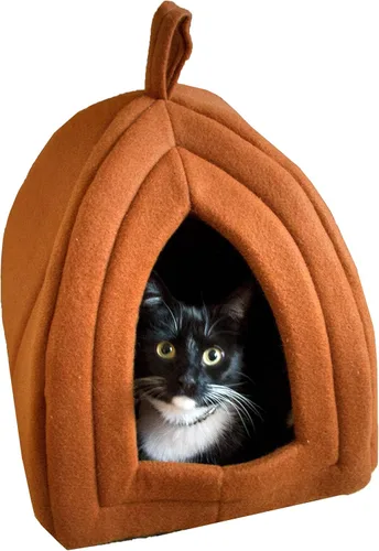 Vista 11 de Cama para gatos de tienda de campaña / iglú PAW, azul, Azul