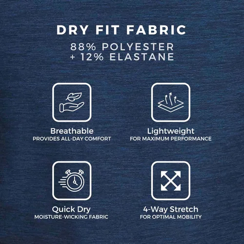 Vista 8 de Camisa de golf de manga larga Dry Fit para hombre, polo de secado rápido, UPF 30, tejido elástico