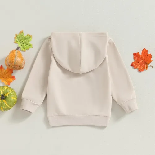 Vista 7 de Lamuusaa Sudadera de manga larga con capucha para bebé, niña, niño, Halloween, suéter de gran tamaño, ropa de otoño 6M-4T