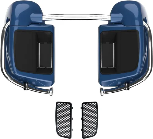 Vista 88 de Kits de calentadores de piernas con ventilación y combinación de color con guantera para Harley Davidson Touring Street Road King Glide FLTR 2014