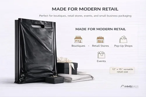 Vista 4 de Bolsas de plástico para tienda de mercancías, 9 x 12 pulgadas, 12 x 15 pulgadas y 15 x 18 y más bolsas de venta al por menor (9 x 12 pulgadas)