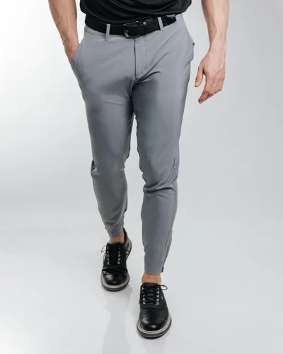 Vista 2 de Primo Pantalón deportivo de golf, ligero elástico en cuatro direcciones, 4 bolsillos, cintura interior de gel, tobillos con cremallera elástica