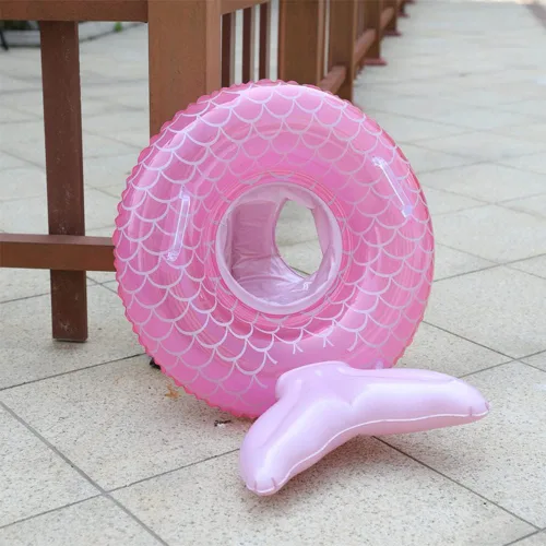 Vista 6 de Flotador de natación para bebé,Anillo inflable de natación para bebés con asiento para bebé/niño,Anillo de flotador de cintura para niños