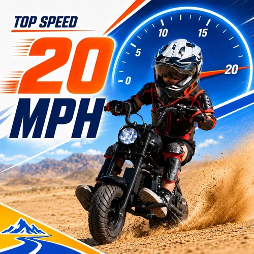 Vista 4 de HOVER HEART Mini bicicleta de gas Chopper, 40CC 4 tiempos niños Dirt Bike Fi-negro