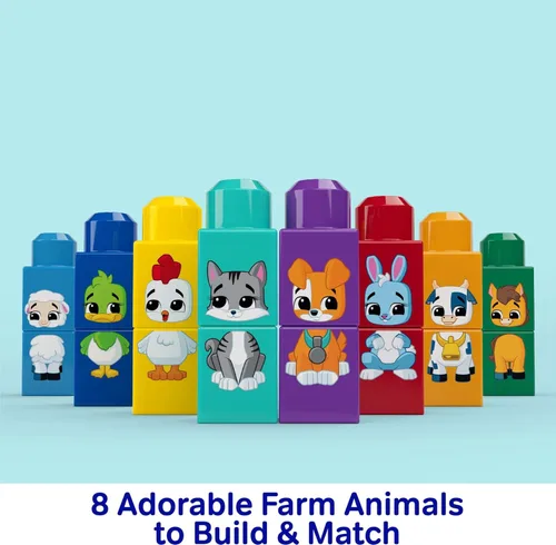 Vista 3 de MEGA BLOKS First Builders Build & Match Animal Tractor - Bloques de juguete