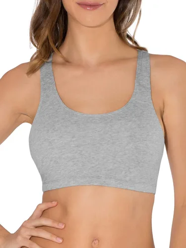 Vista 6 de Fruit of the Loom - Sujetador deportivo tipo camiseta para mujer que sostiene el busto, paquete económico