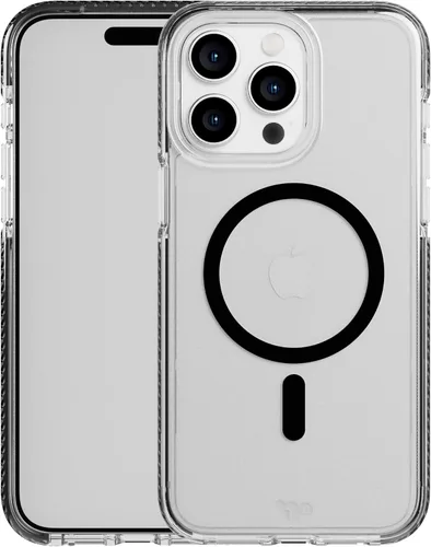Vista 21 de Tech21 Evo Max - Funda para iPhone 15 Plus, compatible con MagSafe, funda de protección contra impactos, cordones incluidos, color negro