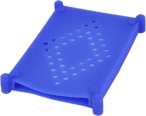 Vista 2 de Ruilogod 2.5" Sata IDE HDD Disco Duro Caso Protector Silicona Piel Azul
