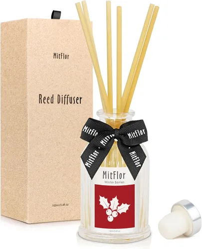 Vista 12 de MitFlor - Difusor de habitación, juego de difusor de varillas de ciprés de cedro con varillas de ratán natural, aromas refrescantes y limpios