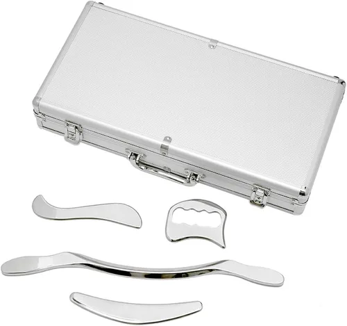 Vista 11 de Herramienta médica de raspador muscular Gua Sha de acero